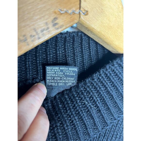 Counterparts Tribal Knit Sweater Pullover Mock Neck Ramie Cotton Size Large 80s - Picture 14 of 14